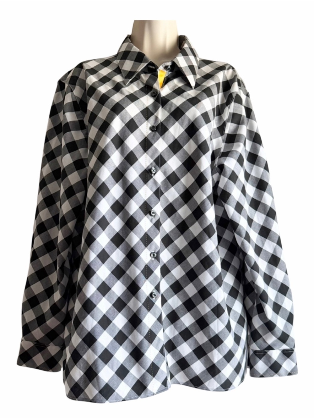 Foxcroft Wrinkle Free Classic Fit Buffalo Plaid Shirt